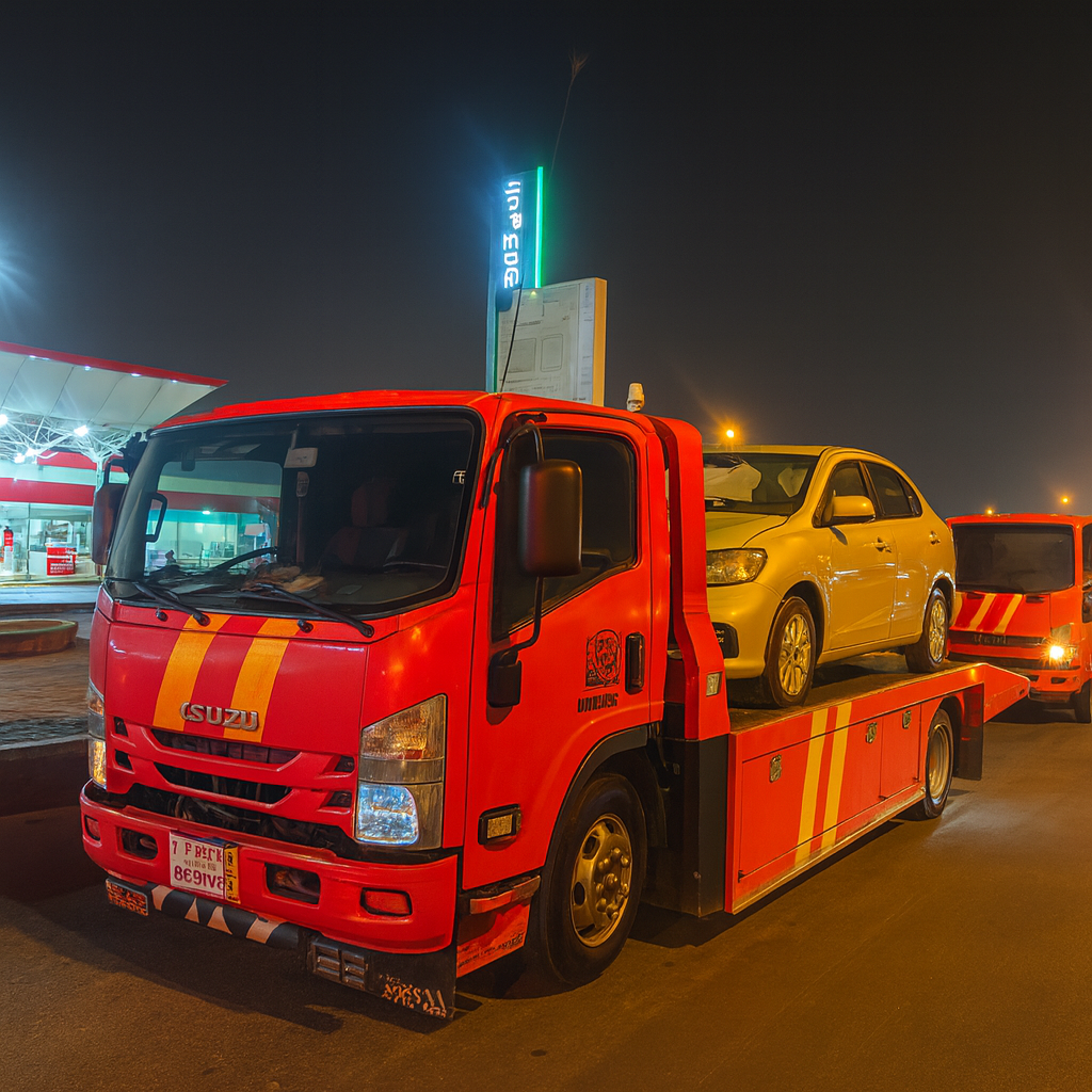 سطحة لنقل السيارات الفاخرة